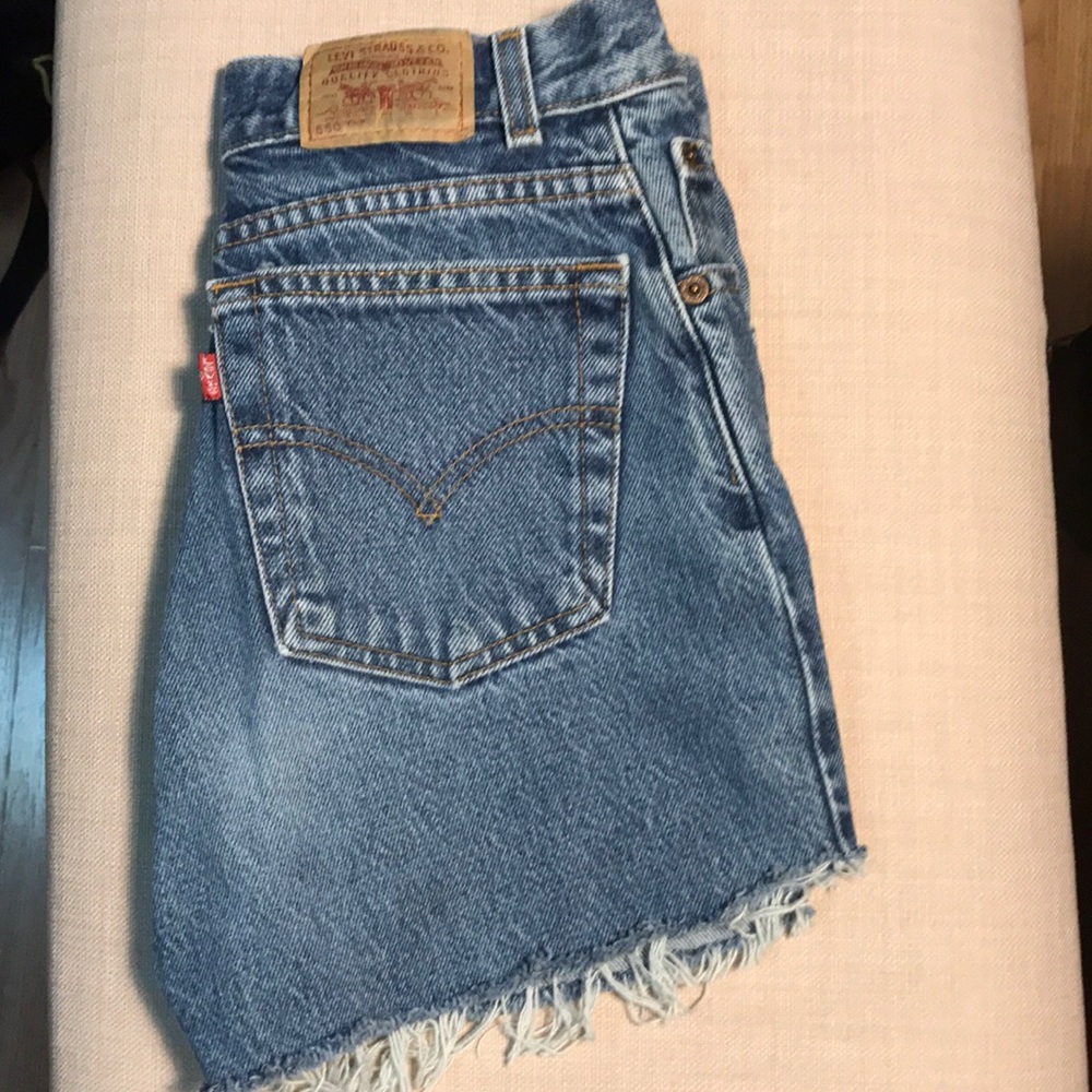 Levi Denim High-waisted Cutoff Shorts